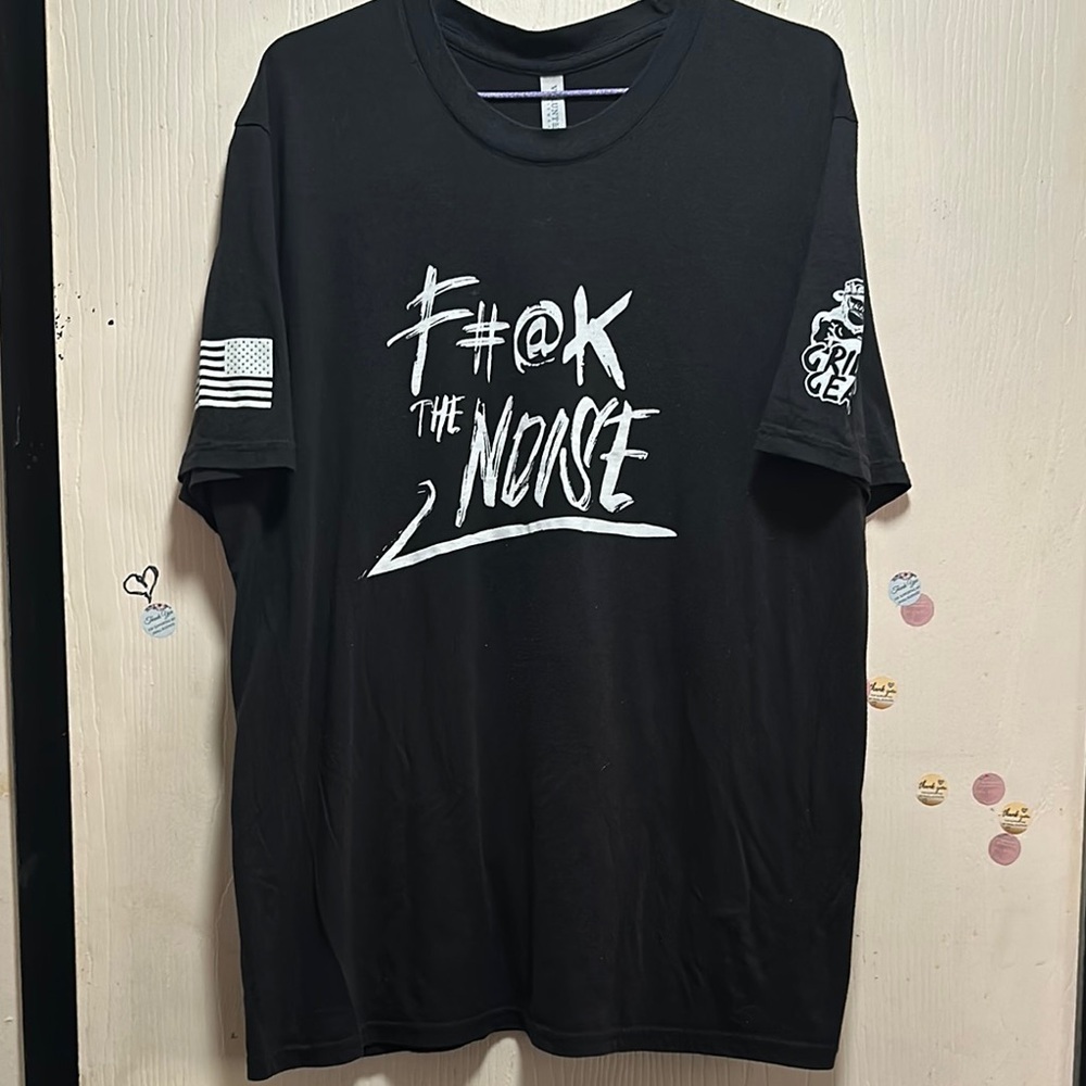 Vintage Volunteer Knitwear Graphic T-Shirt, Size XL, Black, Streetwear - Picture 9 of 16